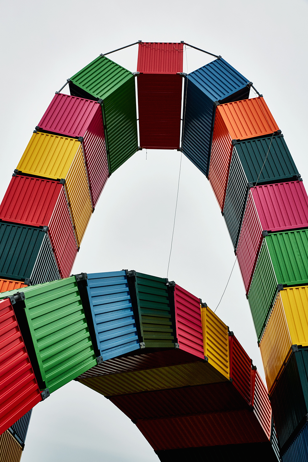 Le Havre, Catène de containers par Vincent Ganivet